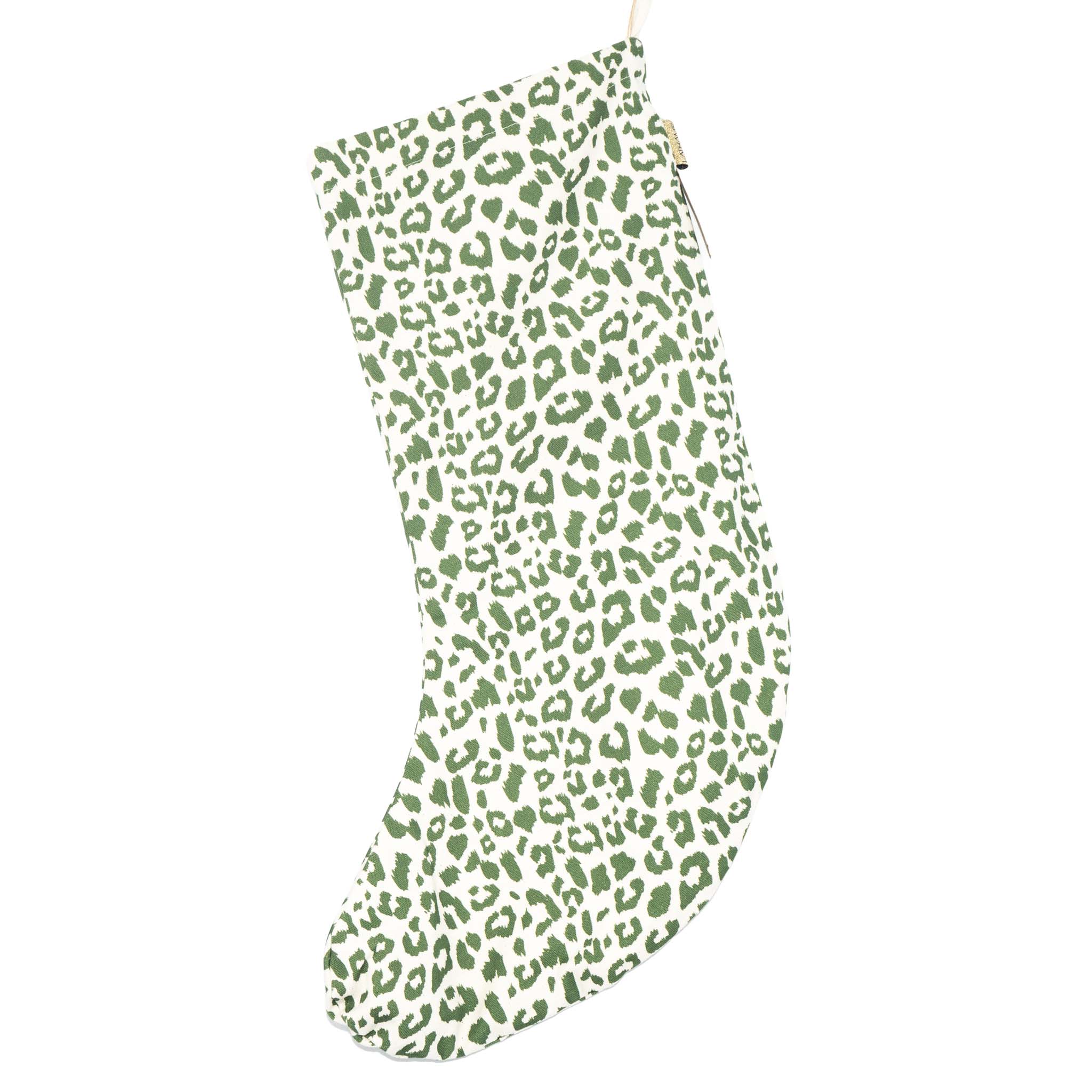 LEOPARD STOCKING - GREEN