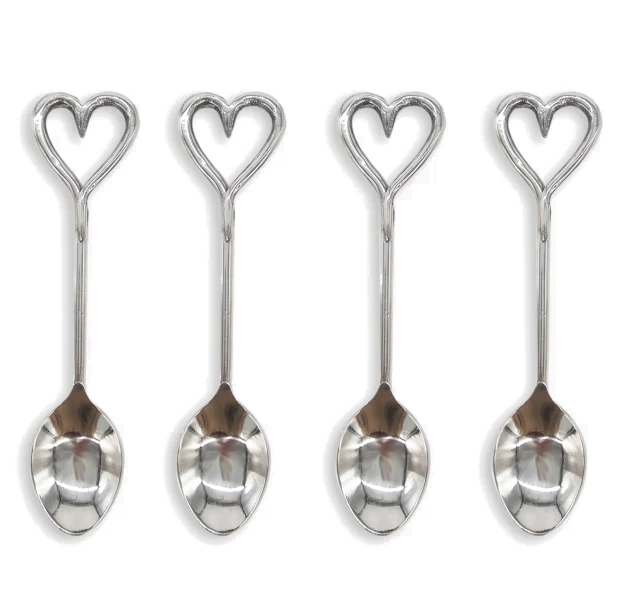 HEART SPOONS - SET OF FOUR