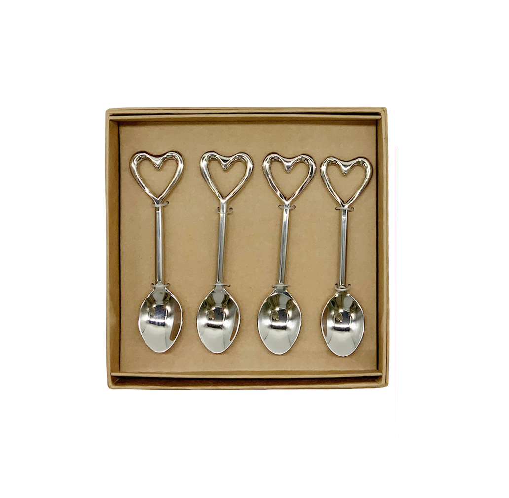 HEART SPOONS - SET OF FOUR