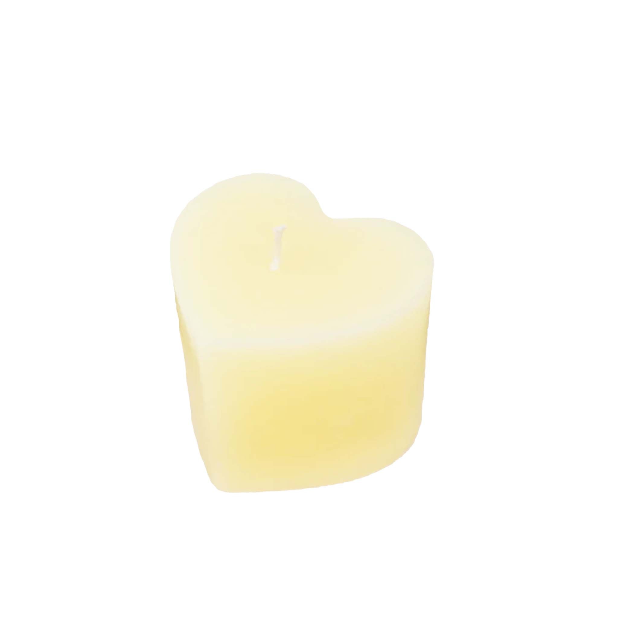 UNSCENTED HEART CANDLE